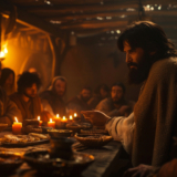 Yeshúa cenando con sus discípulos