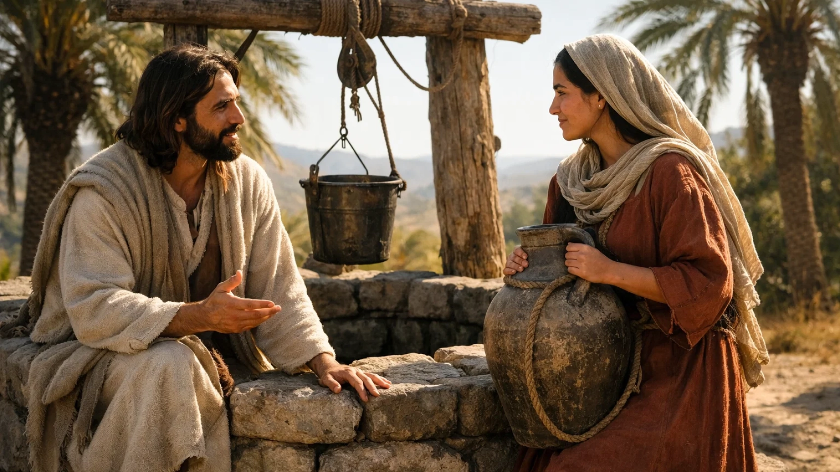 Yeshua and the samaritan woman